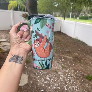 Sloth coffee mug ceramic travel